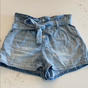 American Eagle High-Waisted Paperbag Soft Shorts